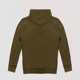 Hyper Stretch Hoodie In Olive Green