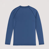 Hyper Stretch Henley In Indigo Blue · Long Sleeve