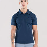 Muscle Fit Polo In Navy Blue
