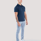 Muscle Fit Polo In Navy Blue