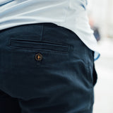 Hyper Stretch Chinos In Navy Blue