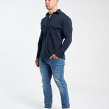 Overshirt In Navy Blue