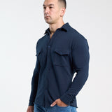 Overshirt In Navy Blue