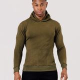 Hyper Stretch Hoodie In Olive Green