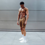 Hyper Stretch Shorts In Desert Brown
