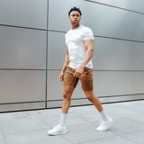 Hyper Stretch Shorts In Desert Brown