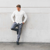 Hyper Stretch Chinos In Graphite Grey