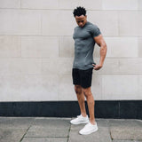 Hyper Stretch Shorts In Jet Black