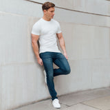 Jogger Jeans In Deep Blue