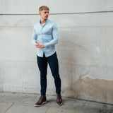 Hyper Stretch Chinos In Navy Blue