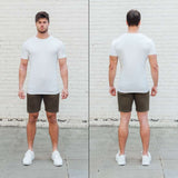 Hyper Stretch Shorts In Olive Green