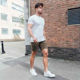 Hyper Stretch Shorts In Olive Green