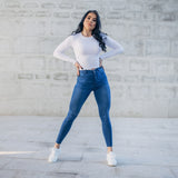 Hyper Stretch Jeans In Deep Blue