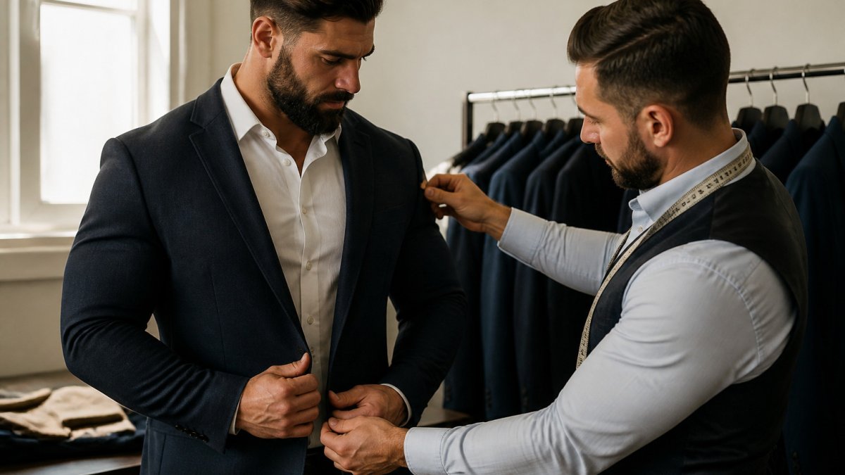 How to Choose Blazer Sizes for Broad Shoulders