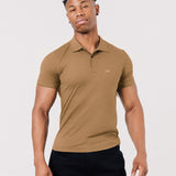 Muscle Fit Polo In Camel