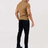 Muscle Fit Polo In Camel