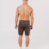 Hyper Stretch Shorts In Cedar Brown