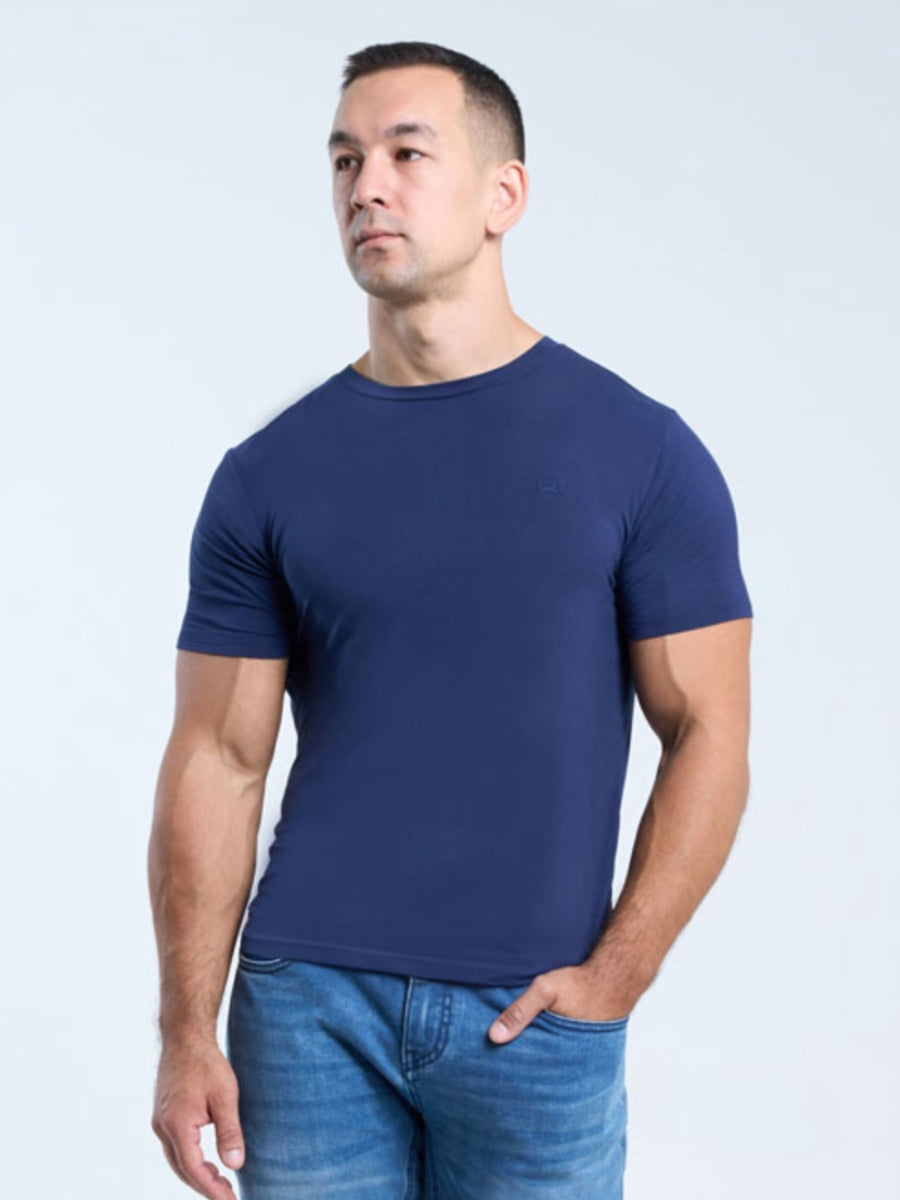 Bamboo Tee In Deep Blue