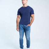 Bamboo Tee In Deep Blue