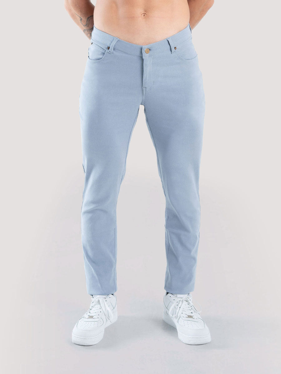 Hyper Stretch Pants In Sky Blue