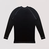 Hyper Stretch Henley In Jet Black