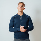 Muscle Fit Pullover In Deep Blue
