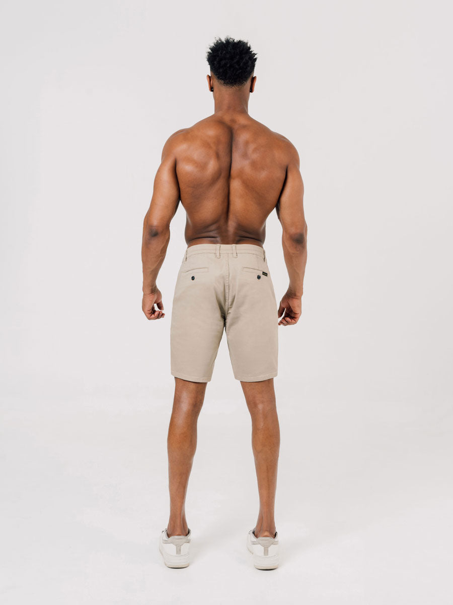 Hyper Stretch Shorts In Khaki