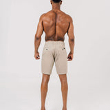 Hyper Stretch Shorts In Khaki