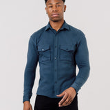 Overshirt In Pacific Blue