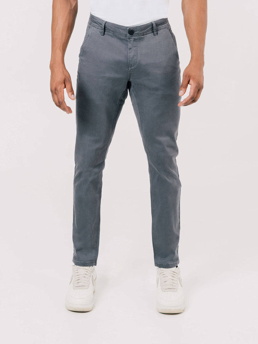 Hyper Stretch Chinos In Graphite Grey