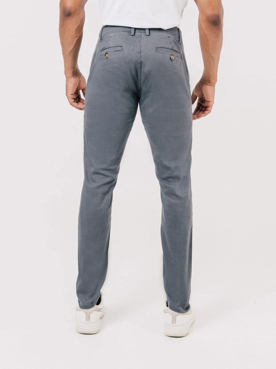 Hyper Stretch Chinos In Graphite Grey