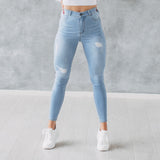 Hyper Stretch Jeans In Ripped & Repaired