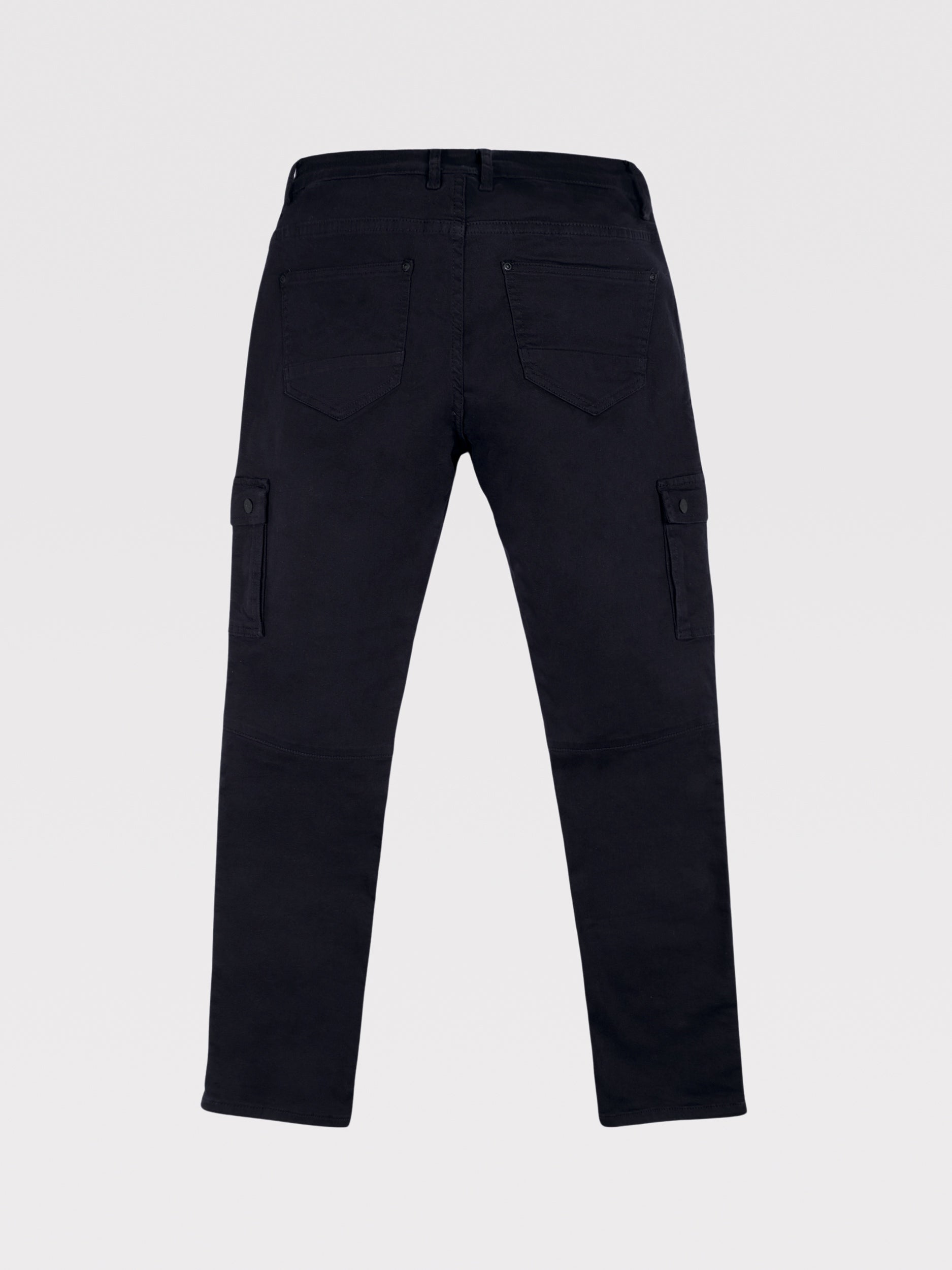 Cargo Trousers In Jet Black