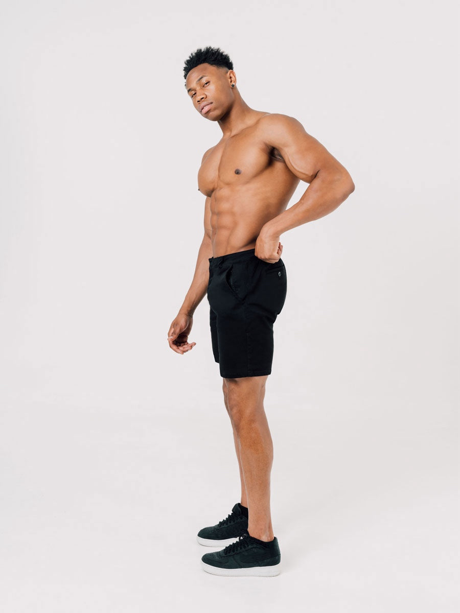 Hyper Stretch Shorts In Jet Black