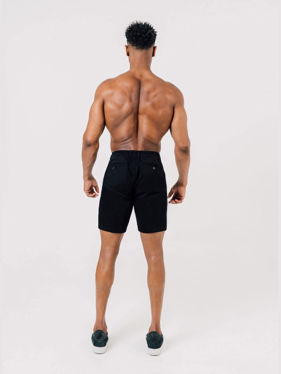 Hyper Stretch Shorts In Jet Black