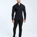 Hyper Stretch Shirt In Jet Black