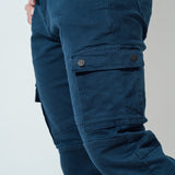 Cargo Trousers In Navy Blue