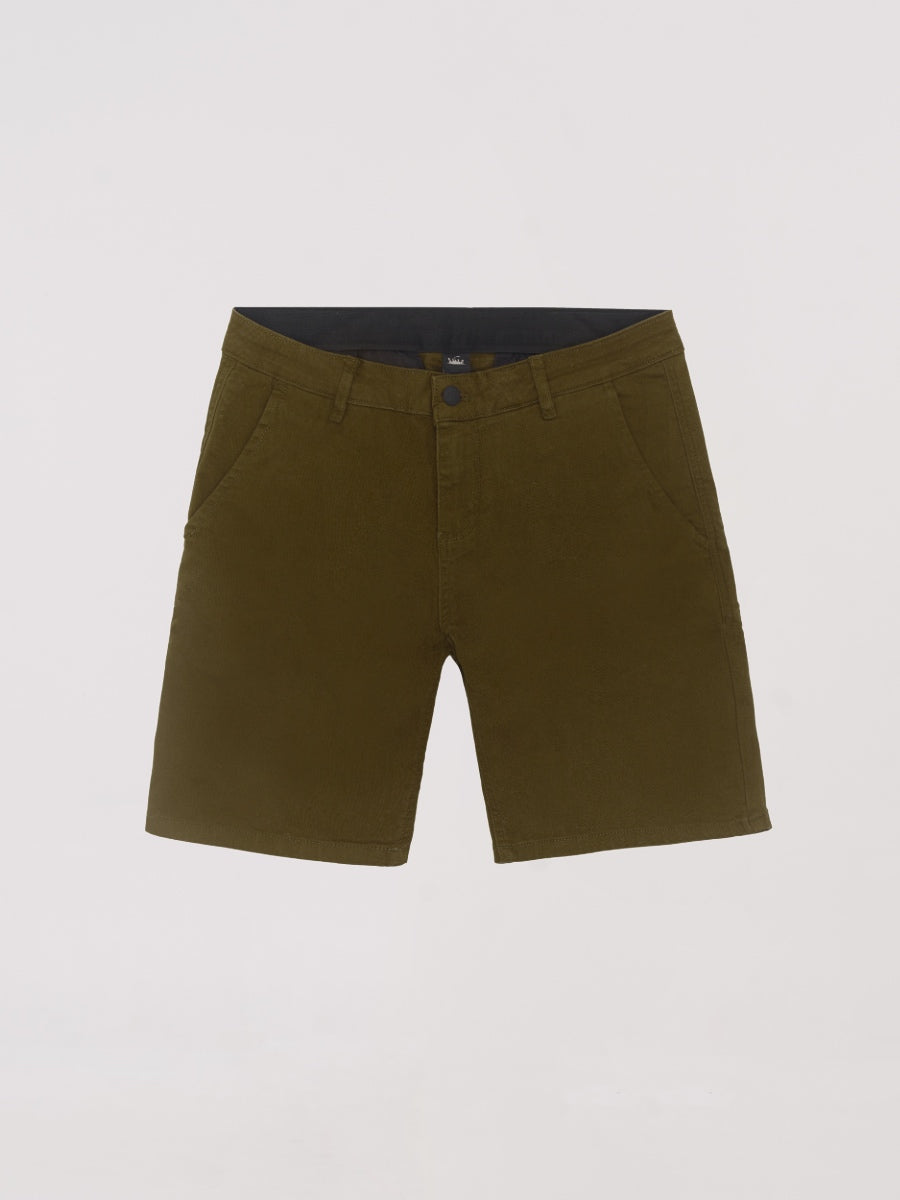 Hyper Stretch Shorts In Olive Green