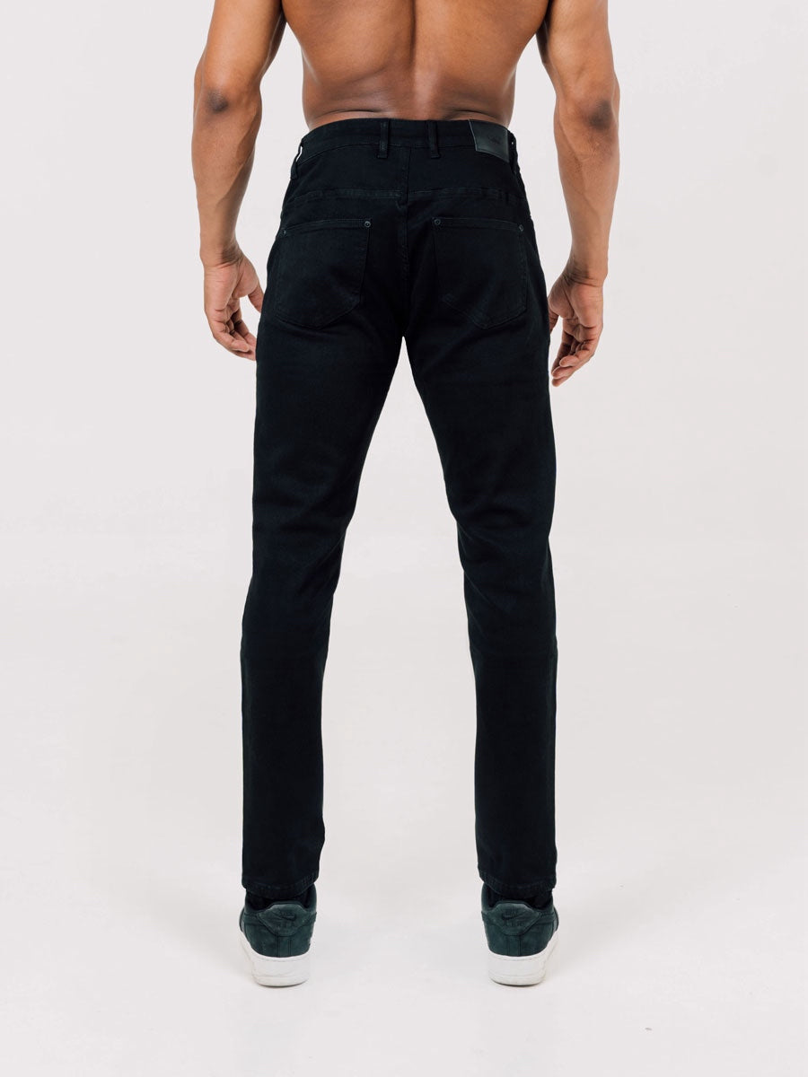 Hyper Stretch Jeans In Stay Black