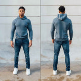 Muscle Fit Hoodie In Cobalt Blue [Surplus Sale]