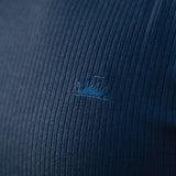 Ribbed Tee In Deep Blue [Surplus Sale]
