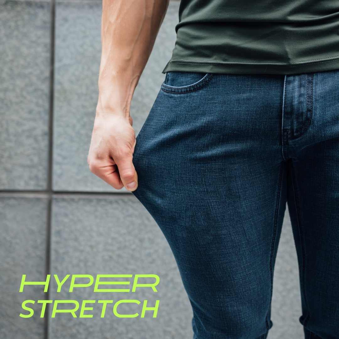 Hyper Stretch Jeans In Ocean Blue