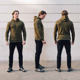 Muscle Fit Hoodie In Olive Green [Surplus Sale]
