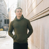 Muscle Fit Hoodie In Olive Green [Surplus Sale]