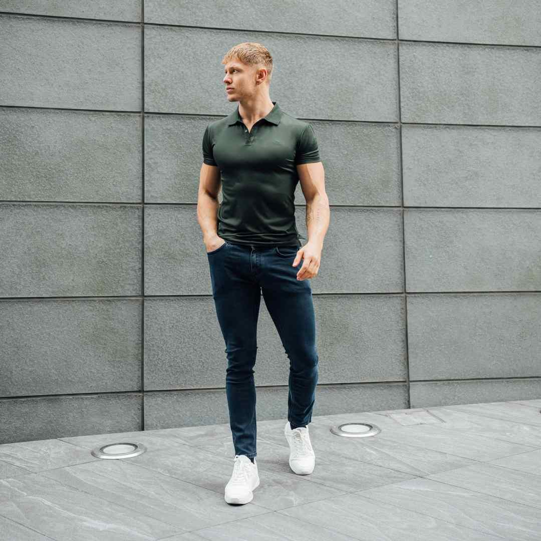 Hyper Stretch Jeans In Ocean Blue