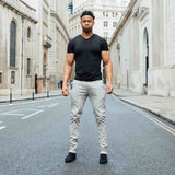 V Neck Tee In Jet Black [Surplus Sale]